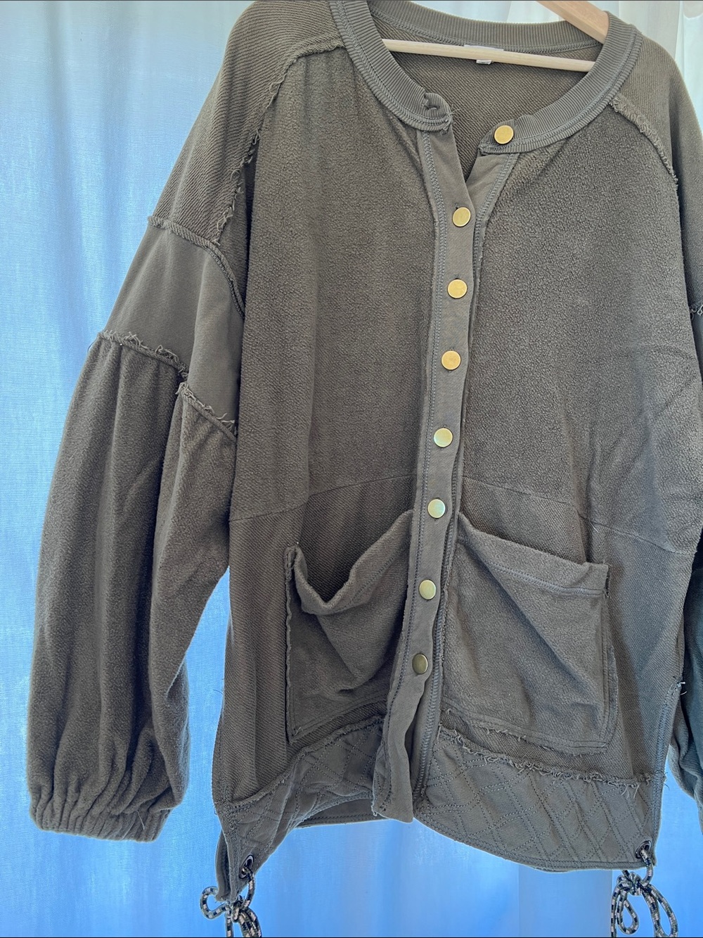 Pilcro Button-Front Shacket - Picture 6 of 9